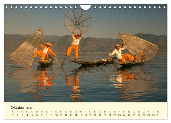 Produktbild: Leben in Myanmar (Wandkalender 2026 DIN A4 quer), CALVENDO Monatskalender