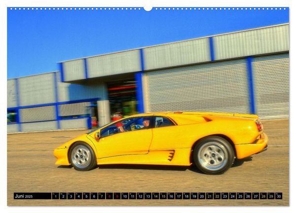 Produktbild: Ein Teufel in Gelb Lamborghini Diablo PHOTOART (Wandkalender 2025 DIN A2 quer), CALVENDO Monatskalender