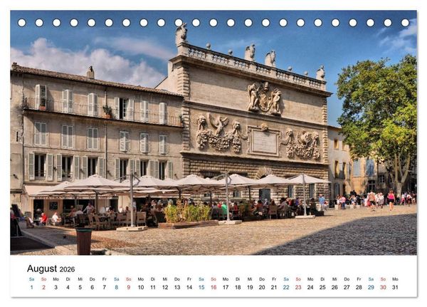 Produktbild: Avignon - Weltkulturerbe der UNESCO (Tischkalender 2026 DIN A5 quer), CALVENDO Monatskalender