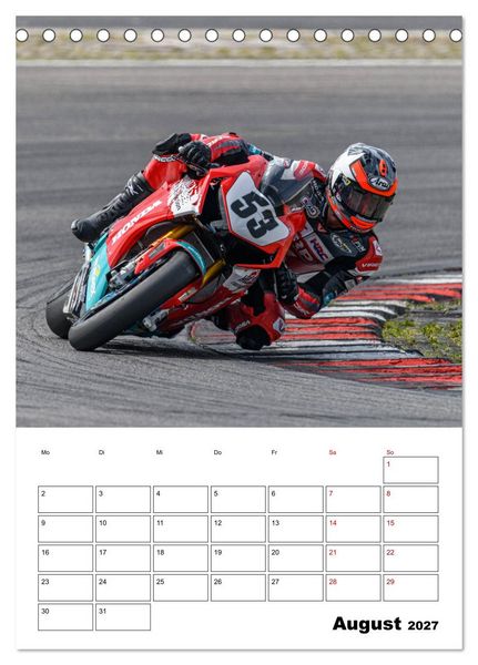 Produktbild: SuperBikes (Tischkalender 2027 DIN A5 hoch), CALVENDO Monatskalender