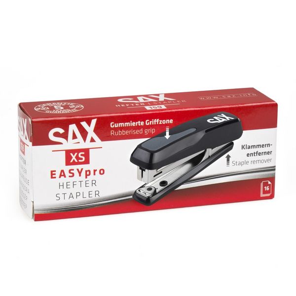 Produktbild: SAX 159 EasyPro Hefter XS, 16 Blatt, schwarz