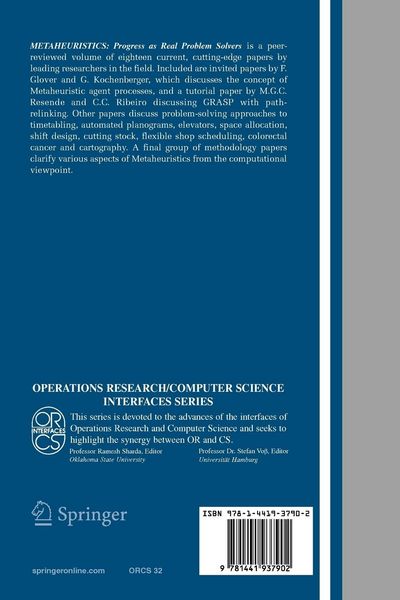 Produktbild: Metaheuristics: