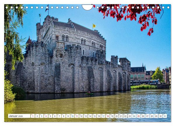 Produktbild: Gent - staunen und erleben (Wandkalender 2026 DIN A4 quer), CALVENDO Monatskalender