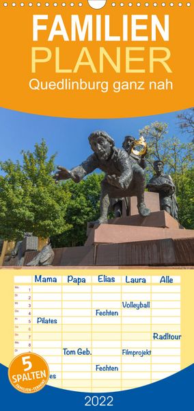 Produktbild: Familienplaner Quedlinburg ganz nah (Wandkalender 2022 , 21 cm x 45 cm, hoch)
