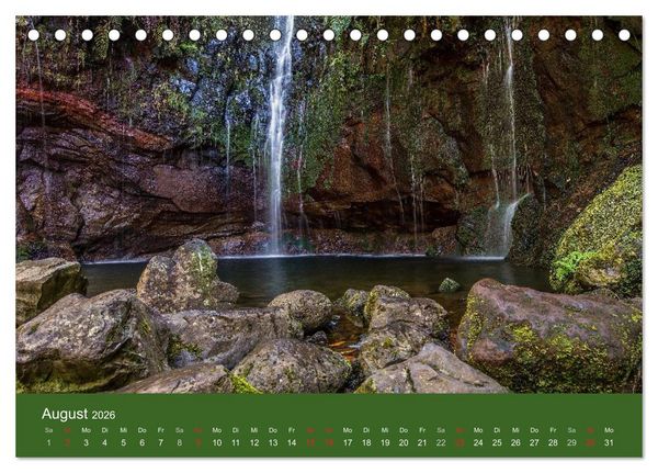 Produktbild: Zauberhaftes Madeira (Tischkalender 2026 DIN A5 quer), CALVENDO Monatskalender