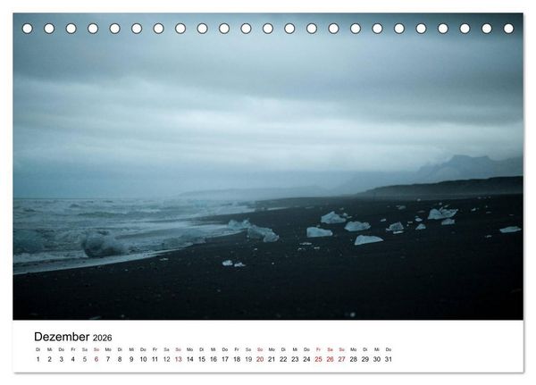 Produktbild: Island - rauhe Sch&ouml;nheit zum Verlieben (Tischkalender 2026 DIN A5 quer), CALVENDO Monatskalender