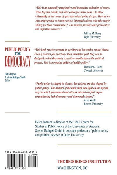 Produktbild: Public Policy for Democracy