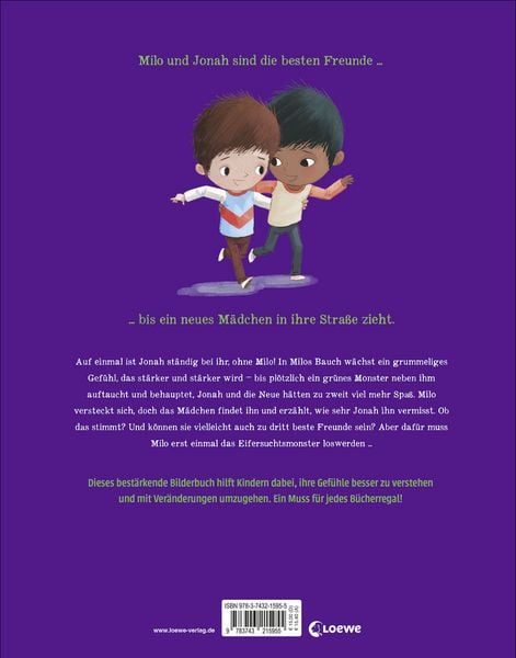 Produktbild: Milo und das Eifersuchtsmonster (Die Reihe der starken Gef&uuml;hle)