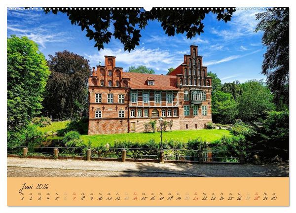 Produktbild: Bergedorf Hamburgs Perle an der Bille (hochwertiger Premium Wandkalender 2026 DIN A2 quer), Kunstdruck in Hochglanz