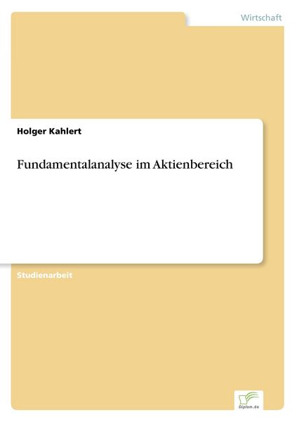 Produktbild: Fundamentalanalyse im Aktienbereich
