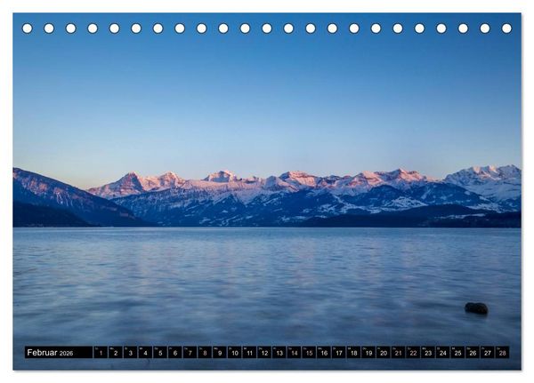 Produktbild: Rund um den Thunersee (Tischkalender 2026 DIN A5 quer), CALVENDO Monatskalender