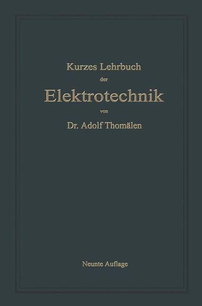 Produktbild: Kurzes Lehrbuch der Elektrotechnik