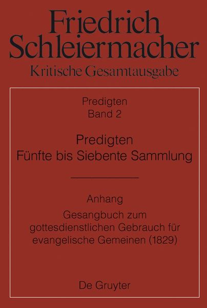 Produktbild: Predigten. F&uuml;nfte bis Siebente Sammlung (1826-1833)