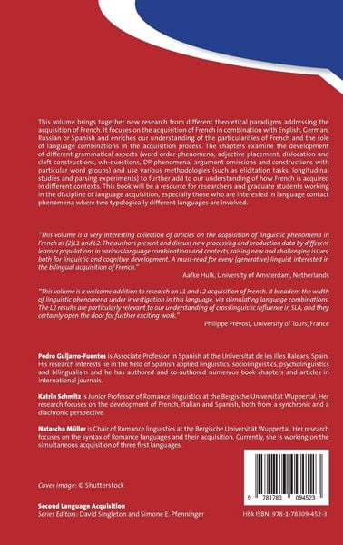 Produktbild: The Acquisition of French in Multilingual Contexts