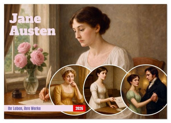 Produktbild: Jane Austen (Wandkalender 2026 DIN A2 quer), CALVENDO Monatskalender