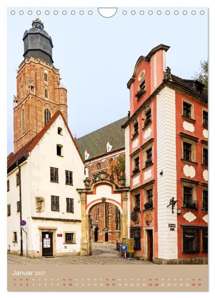 Produktbild: Zeitloses Breslau. Zwischen Br&uuml;cken, Inseln und bunten Fassaden (Wandkalender 2027 DIN A4 hoch), CALVENDO Monatskalender