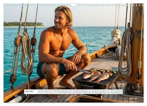 Produktbild: Echte Kerle &ndash; Aussteiger (Wandkalender 2027 DIN A3 quer), CALVENDO Monatskalender