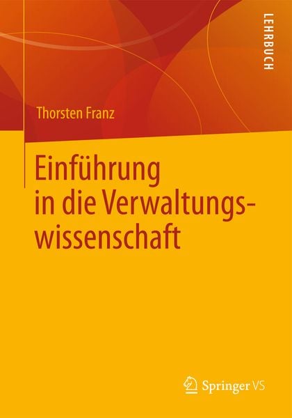 Produktbild: Einf&uuml;hrung in die Verwaltungswissenschaft