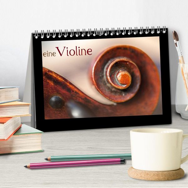 Produktbild: eine Violine (Tischkalender 2026 DIN A5 quer), CALVENDO Monatskalender