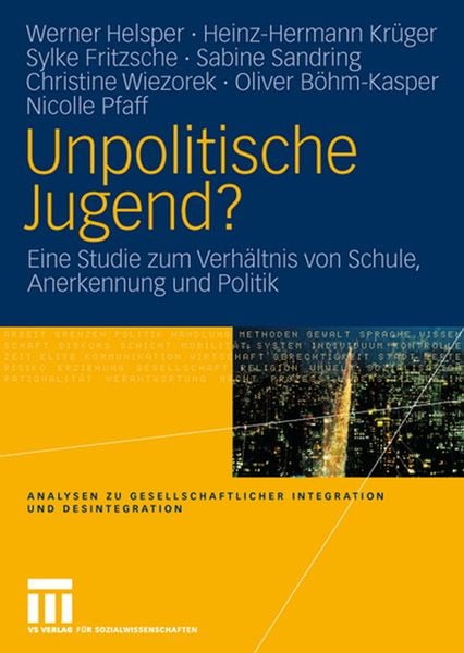 Produktbild: Unpolitische Jugend?