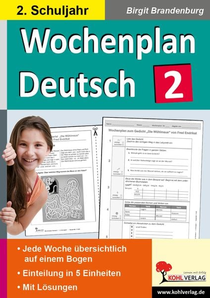 Produktbild: Wochenplan Deutsch / Klasse 2