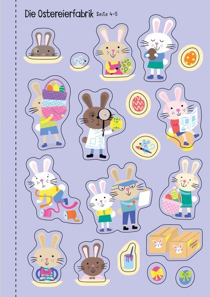 Produktbild: Mein Immer-wieder-Stickerbuch: Die H&auml;schen feiern Ostern