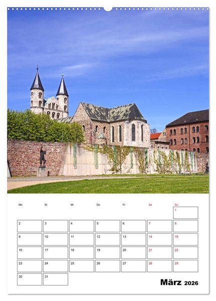 Produktbild: Magdeburger Ansichten (Wandkalender 2026 DIN A2 hoch), CALVENDO Monatskalender