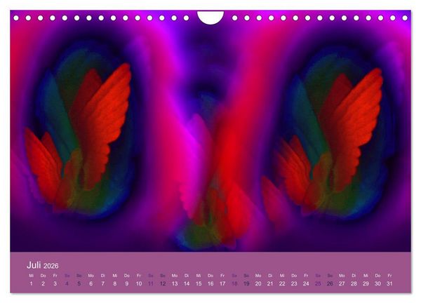Produktbild: AUF ENGELSFL&Uuml;GELN (Wandkalender 2026 DIN A4 quer), CALVENDO Monatskalender