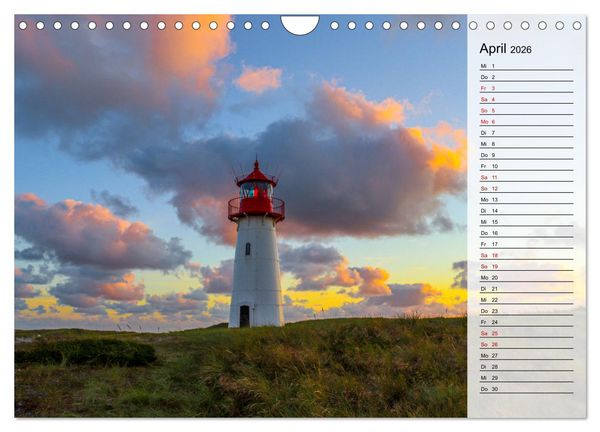 Produktbild: Sylt - Magie der Abendstunden (Wandkalender 2026 DIN A4 quer), CALVENDO Monatskalender