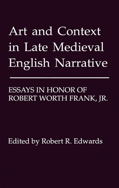 Produktbild: Art and Context in Late Medieval English Narrative