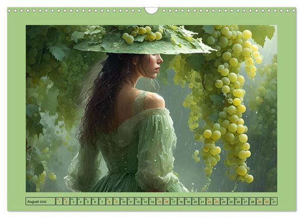 Produktbild: Regenzauber - Frauen im Wandel der Jahreszeiten (Wandkalender 2026 DIN A3 quer), CALVENDO Monatskalender