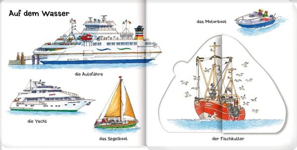 Produktbild: L&ouml;schen, baggern, pfl&uuml;gen: Mein Fahrzeuge-Klappenbuch