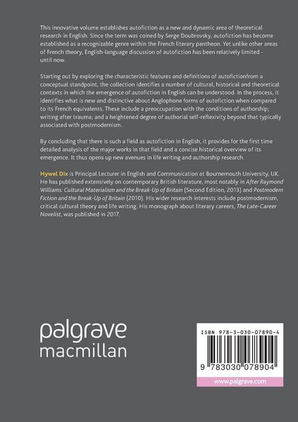 Produktbild: Autofiction in English