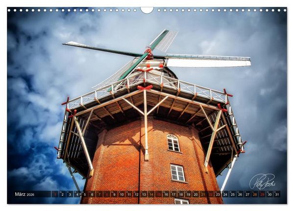 Produktbild: Friesland - Die Friesische M&uuml;hlenstra&szlig;e (Wandkalender 2026 DIN A3 quer), CALVENDO Monatskalender