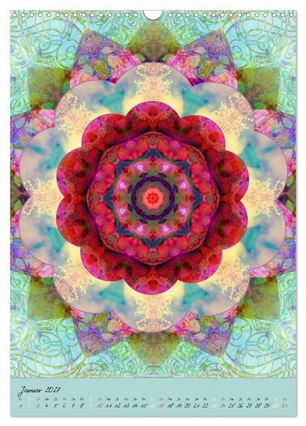 Produktbild: FLORALE MANDALAS (Wandkalender 2027 DIN A3 hoch), CALVENDO Monatskalender
