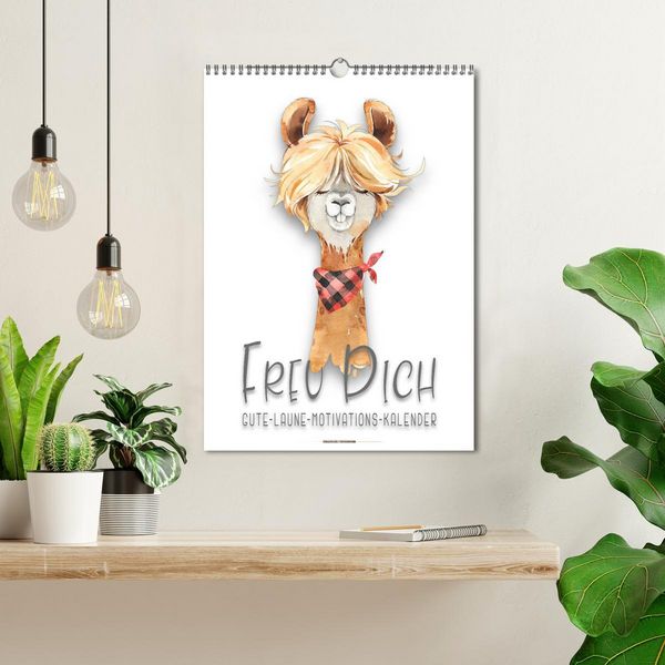 Produktbild: Freu Dich - Gute-Laune-Motivations-Kalender (Wandkalender 2026 DIN A3 hoch), CALVENDO Monatskalender