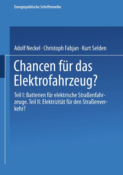 Produktbild: Chancen f&uuml;r das Elektrofahrzeug?