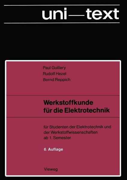 Produktbild: Werkstoffkunde f&uuml;r die Elektrotechnik