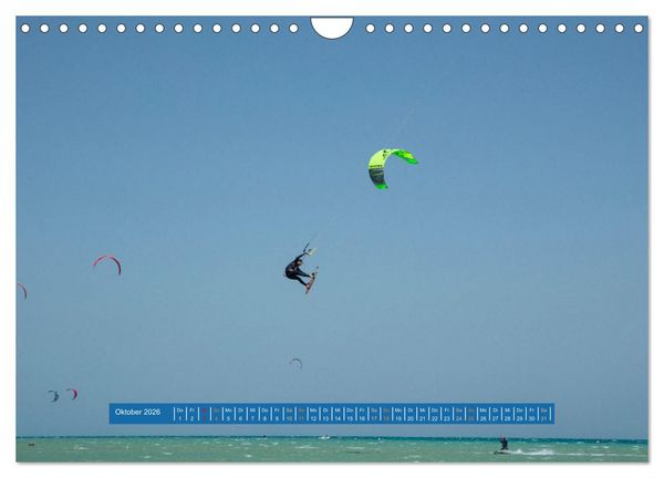 Produktbild: Kite Boarding El Gouna (Wandkalender 2026 DIN A4 quer), CALVENDO Monatskalender