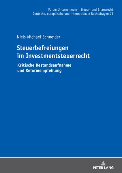 Produktbild: Steuerbefreiungen im Investmentsteuerrecht