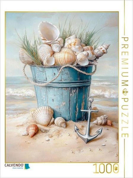 Produktbild: CALVENDO Puzzle Strand-Stillleben | 1000 Teile Lege-Gr&ouml;&szlig;e 64x48cm Foto-Puzzle f&uuml;r gl&uuml;ckliche Stunden