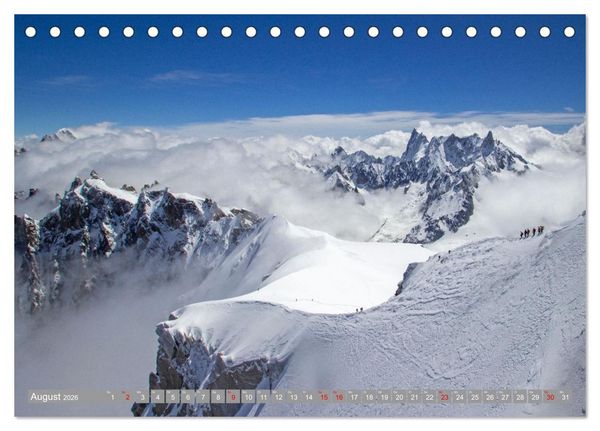 Produktbild: Mont Blanc - Krone der Alpen (Tischkalender 2026 DIN A5 quer), CALVENDO Monatskalender