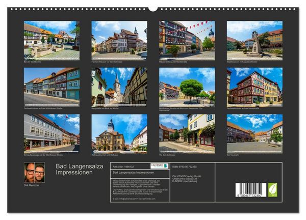 Produktbild: Bad Langensalza Impressionen (hochwertiger Premium Wandkalender 2026 DIN A2 quer), Kunstdruck in Hochglanz