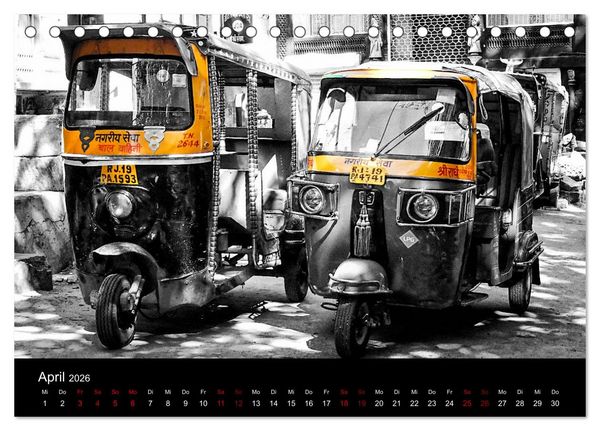 Produktbild: Indien Colorkey (Tischkalender 2026 DIN A5 quer), CALVENDO Monatskalender
