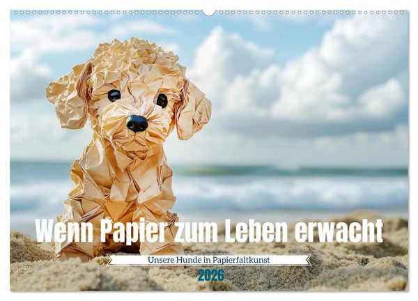 Wenn Papier zum Leben erwacht (Wandkalender 2026 DIN A2 quer), CALVENDO Monatskalender
