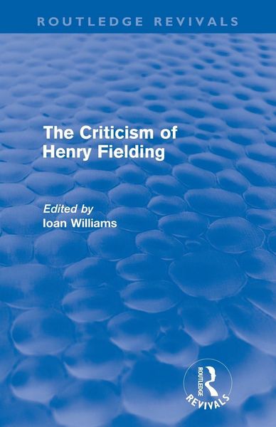 Produktbild: The Criticism of Henry Fielding (Routledge Revivals)