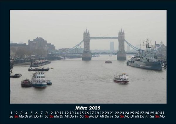 Produktbild: London 2025 Fotokalender DIN A5
