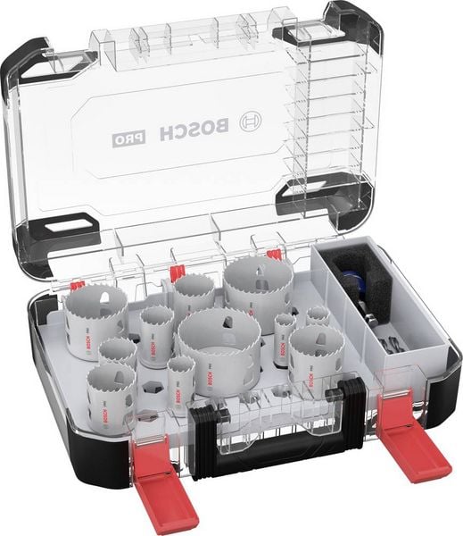 Produktbild: Bosch Accessories 2608594426 2608594426 Lochs&auml;gen-Set 20 mm, 22 mm, 25 mm, 32 mm, 35 mm, 40 mm, 44 mm, 51 mm, 60 mm, 68 mm, 76 mm 1 St.
