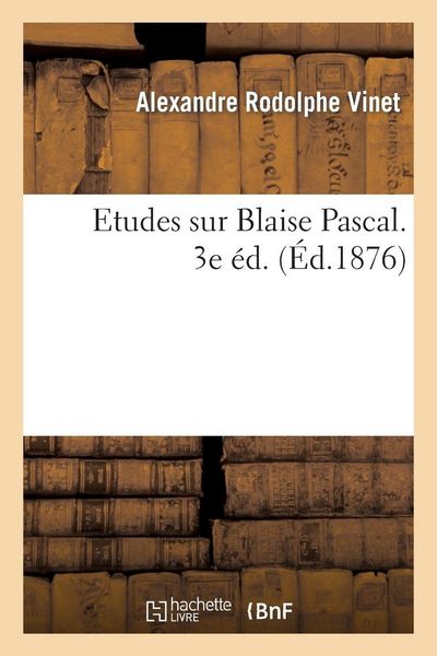 Produktbild: Etudes sur Blaise Pascal. 3e &eacute;d.