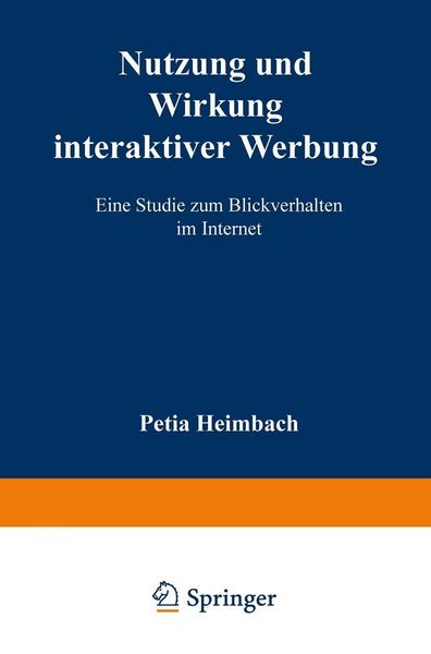 Produktbild: Nutzung und Wirkung interaktiver Werbung